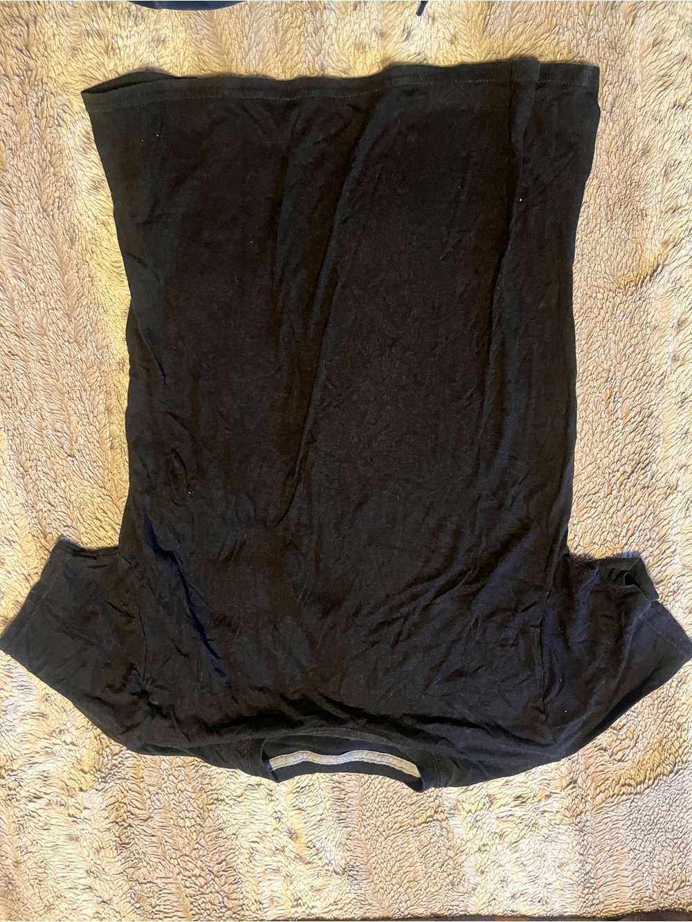 Black men’s Short Sleeve Top - Classic Crew Neck